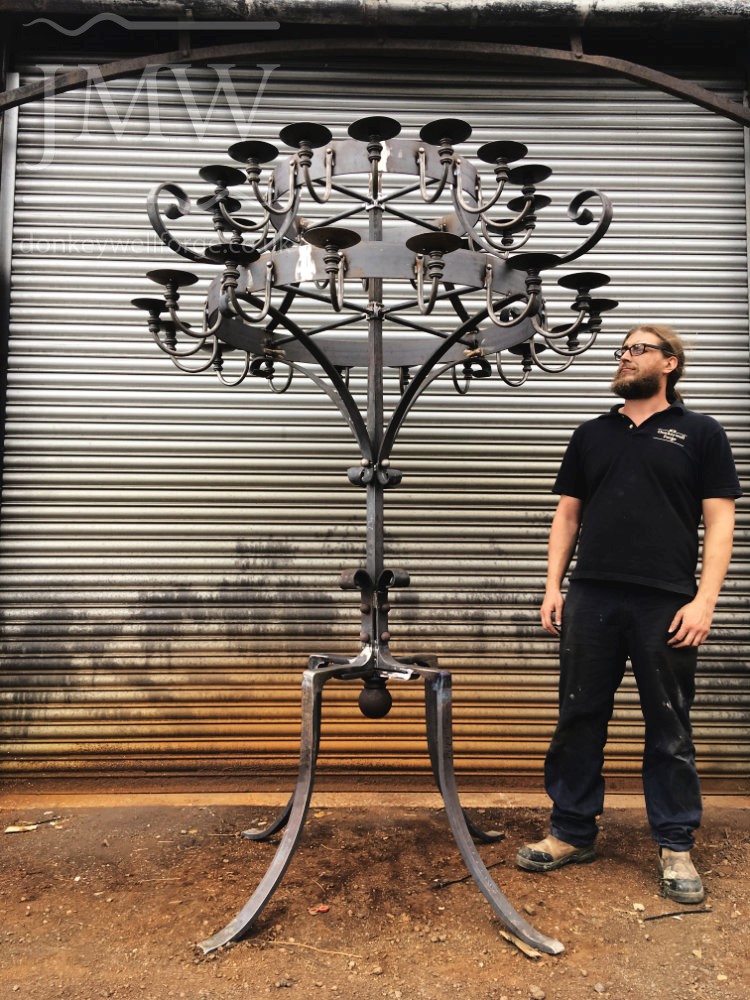 making-standing-candelabra-forge