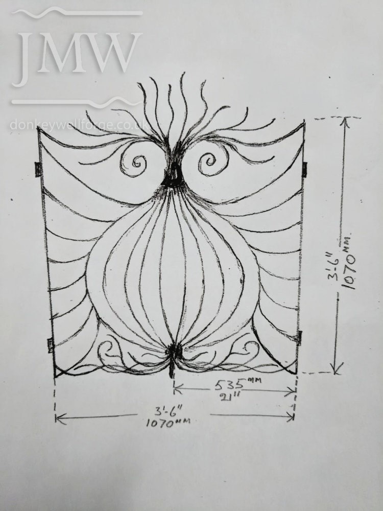 design-illustration-bespoke-onion-gate-ornate-blacksmith-garden