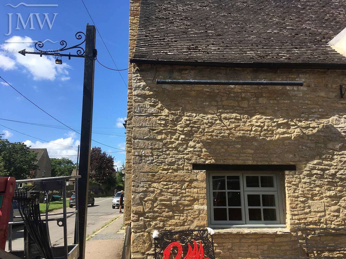 before-swan-signage-metalwork-cotswolds-pub
