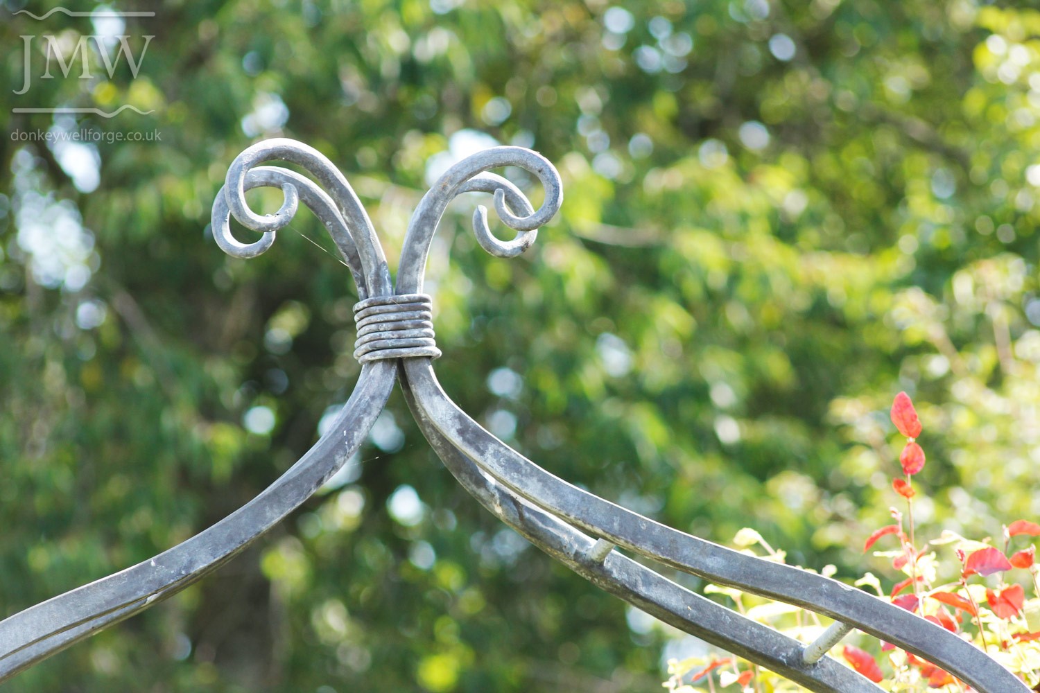 ornate-lead-finish-garden-arch-ironwork