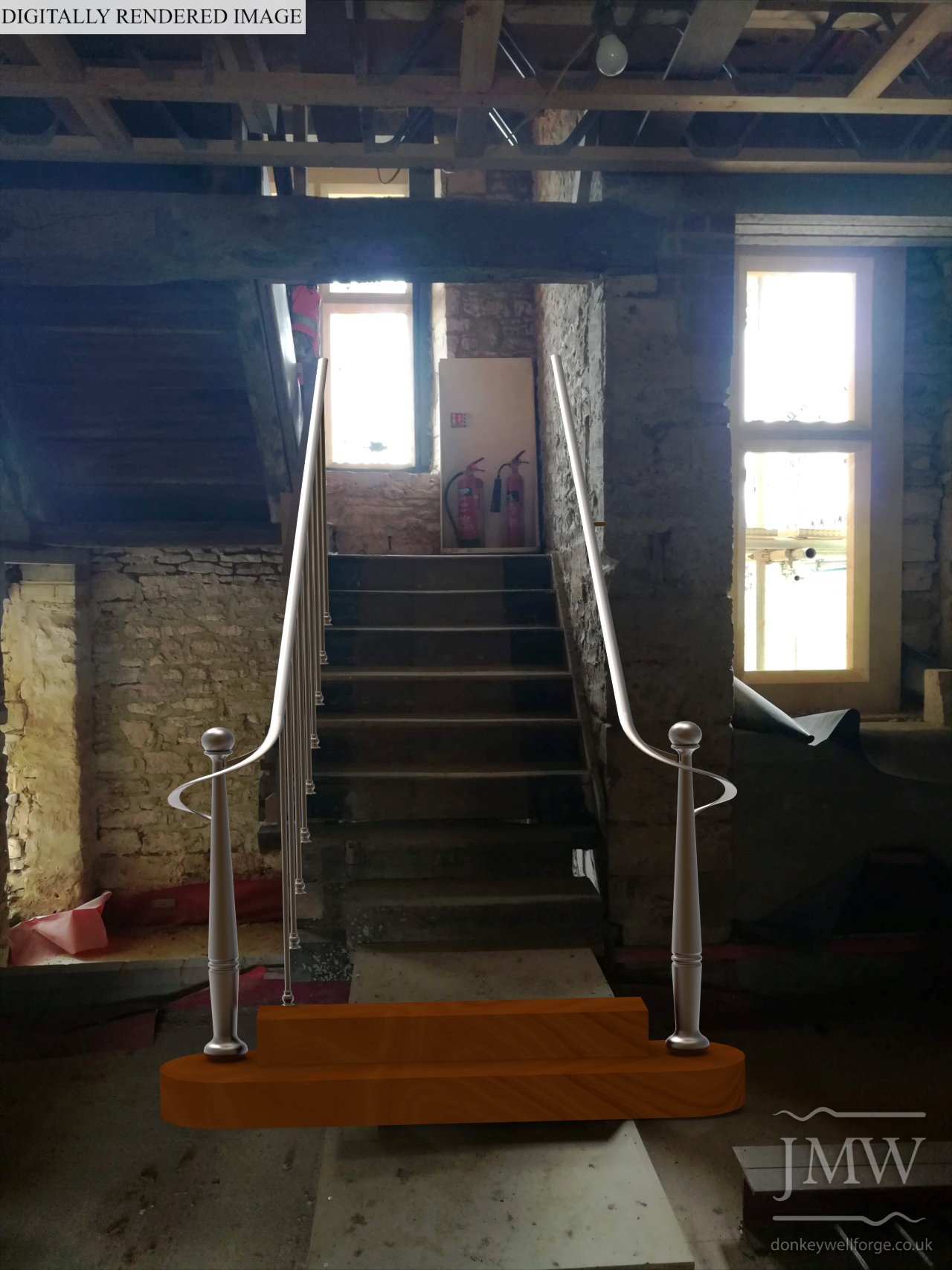 staircase-sweeping-ironwork-balustrade