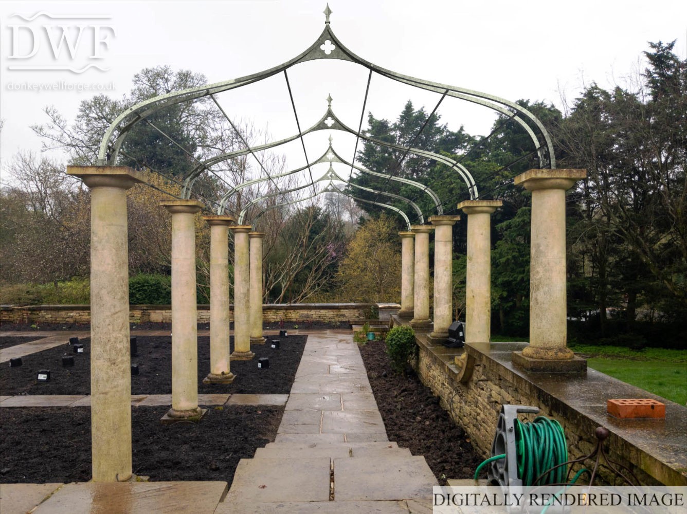 digital-render-gothic-garden-arches