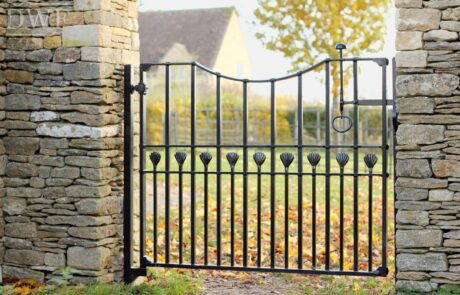traditional-ornate-decorative-finials-forged-ironwork-pedestrian-gate-latch-swellings-donkeywell-forge
