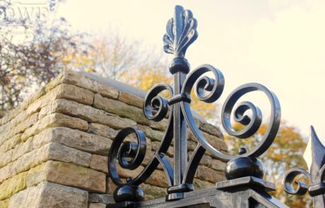 traditional-ornate-decorative-forged-ironwork-pedestrian-gates-scrollwork-casting-donkeywell-forge