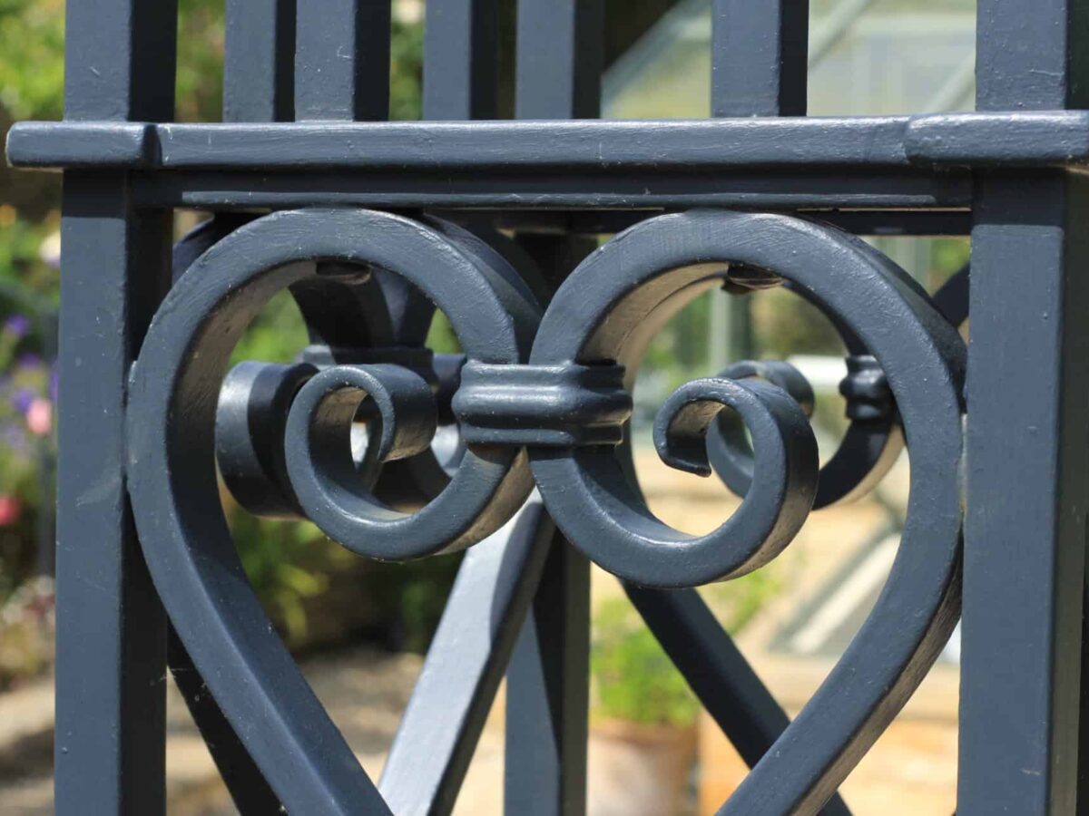 fine ironwork bespoke decorative metal garden arch